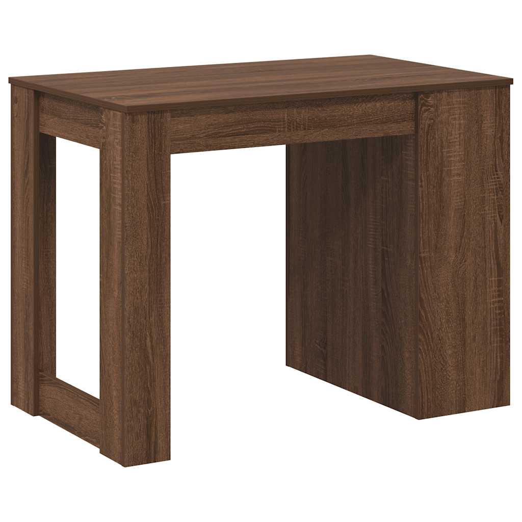 Desk with drawer/shelf, brown, 102x62x77.5cm