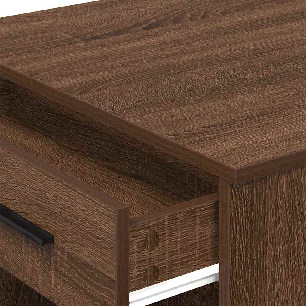 Desk with drawer/shelf, brown, 102x62x77.5cm