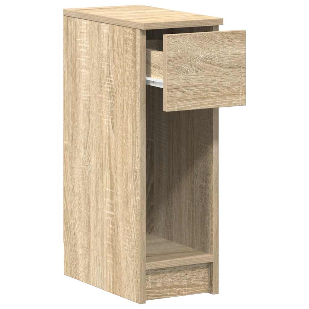 Bedside cabinet with drawer, sonoma, 20x36x60cm