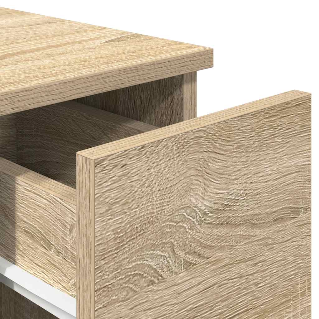 Bedside cabinet with drawer, sonoma, 20x36x60cm