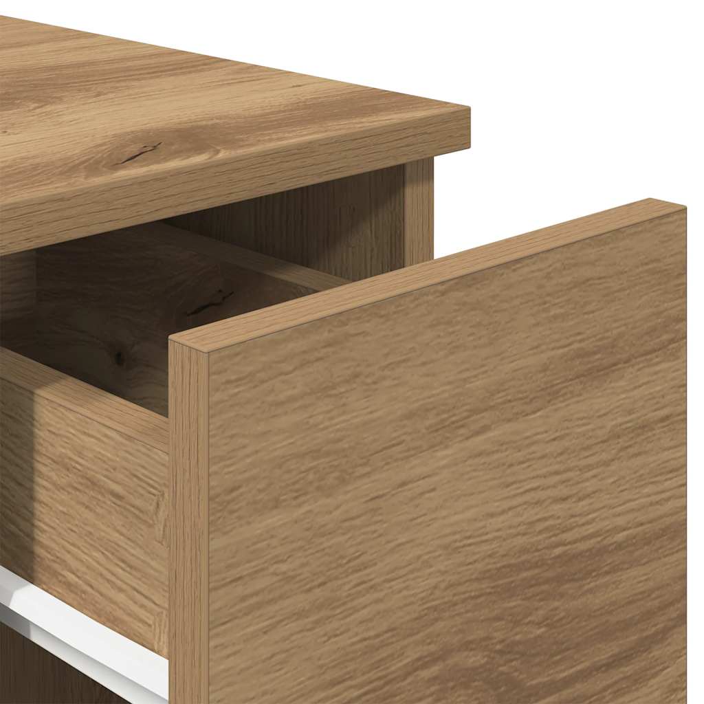 Nightstands with drawer, 2 pcs., artisan, 20x36x60cm