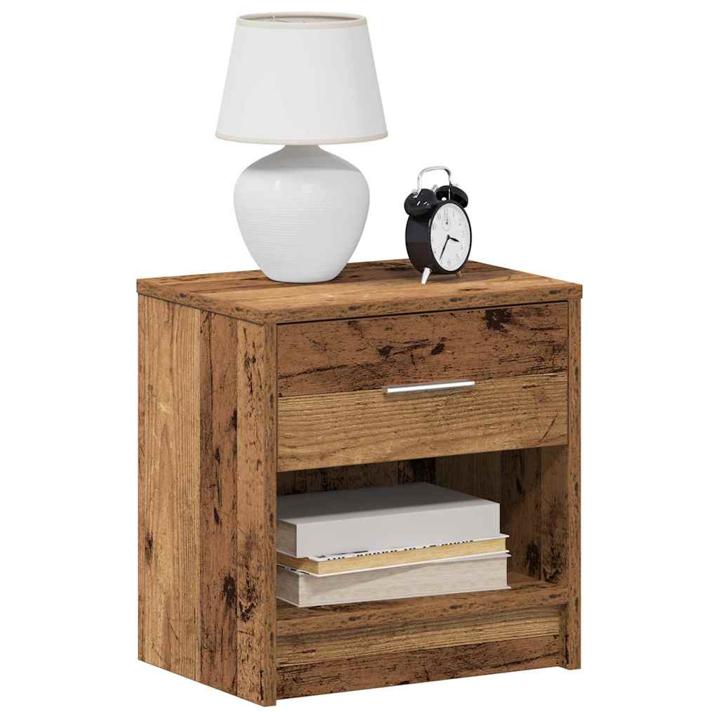 Nightstands with drawers, 2 pcs., wooden, 39x28x41cm