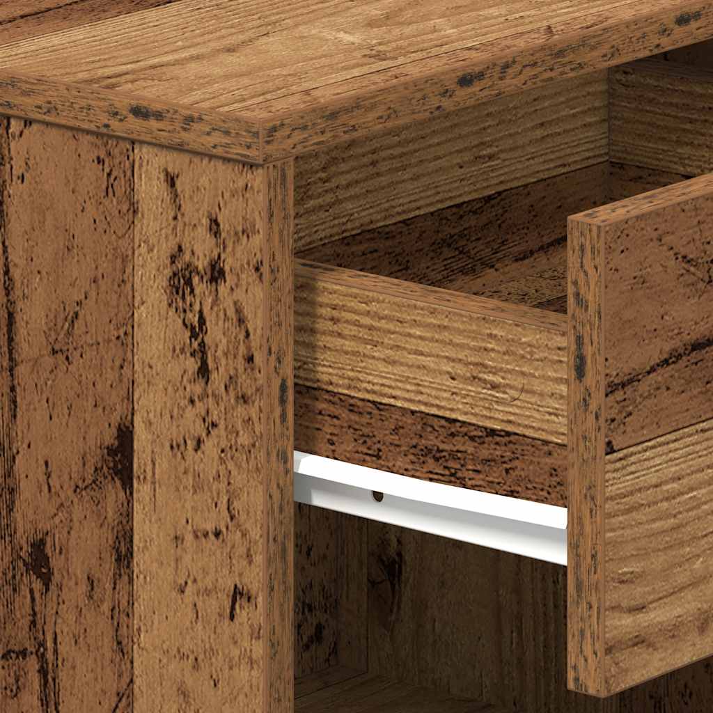 Nightstands with drawers, 2 pcs., wooden, 39x28x41cm