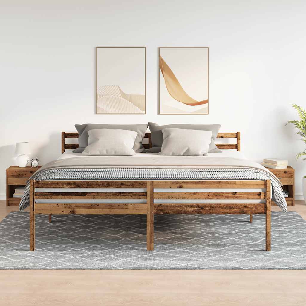 Nightstands with drawers, 2 pcs., wooden, 39x28x41cm