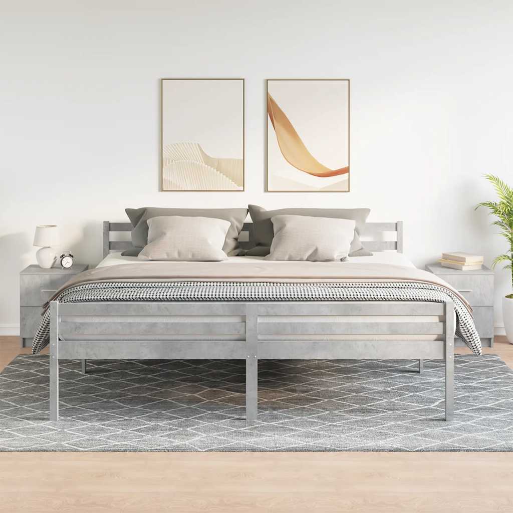 Bedside tables with 2 drawers, 2 pcs., concrete, 40x36x50cm