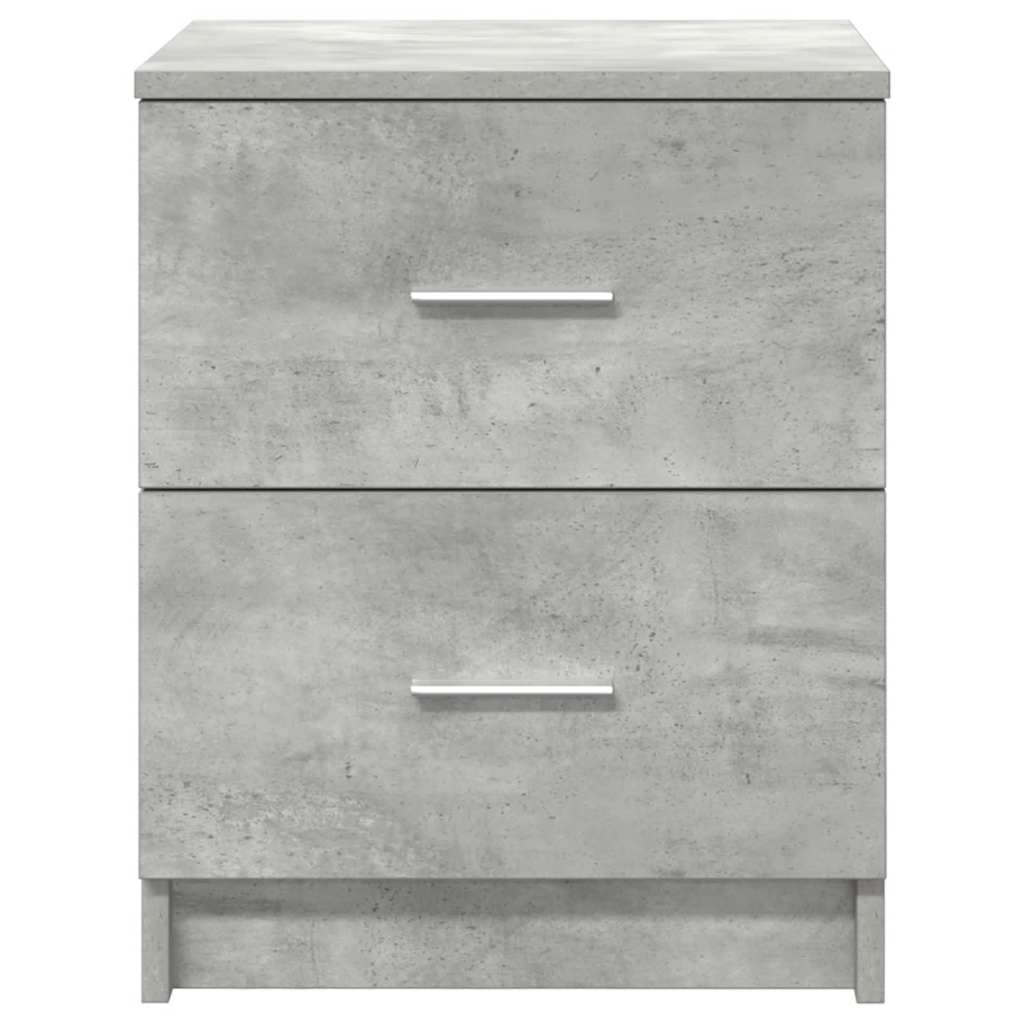 Bedside tables with 2 drawers, 2 pcs., concrete, 40x36x50cm
