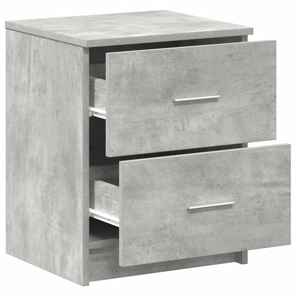 Bedside tables with 2 drawers, 2 pcs., concrete, 40x36x50cm