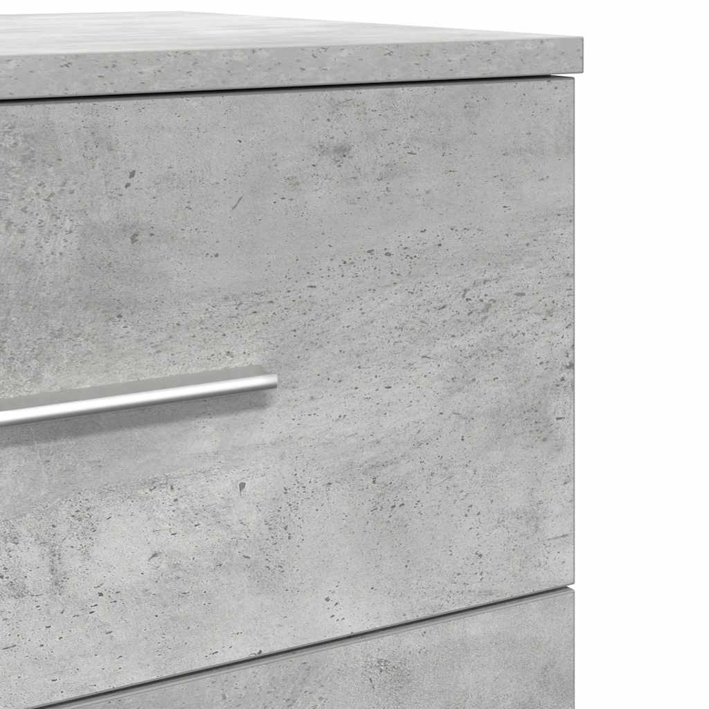 Bedside tables with 2 drawers, 2 pcs., concrete, 40x36x50cm