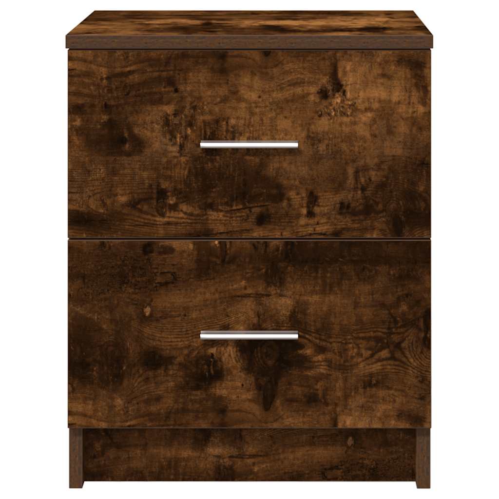 Nightstands with 2 drawers, 2 pcs., smoky, 40x36x50cm