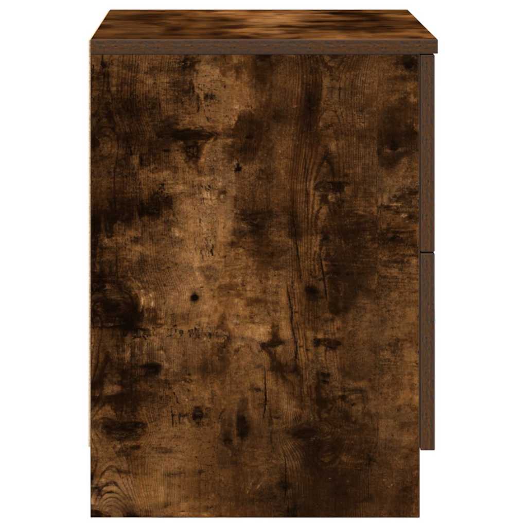 Nightstands with 2 drawers, 2 pcs., smoky, 40x36x50cm