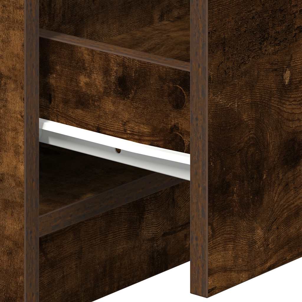 Nightstands with 2 drawers, 2 pcs., smoky, 40x36x50cm