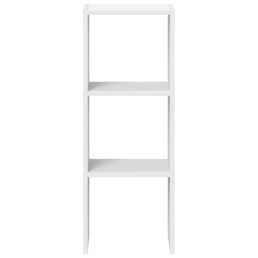 Bookcase, stackable, white, 30x30x80cm, wood