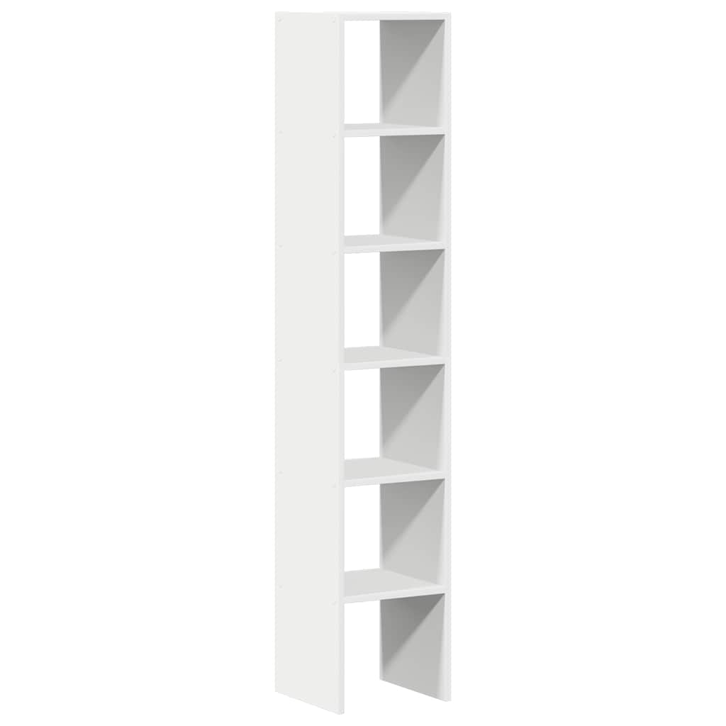 Knygų spintos, 2vnt., sukraunamos, balta, 30x30x80cm, mediena