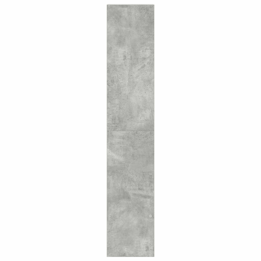 Knygų spintos, 2vnt., sukraunamos, pilka, 30x30x80cm, mediena
