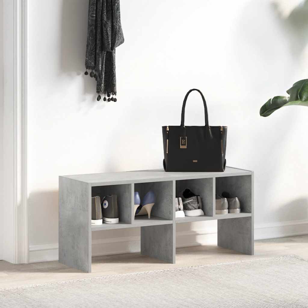 Shoe rack, stackable, grey, 89.5x30x40cm