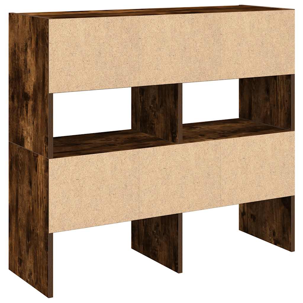 Shoe Racks, 2 pcs., Stackable, Smokey, 89.5x30x40cm