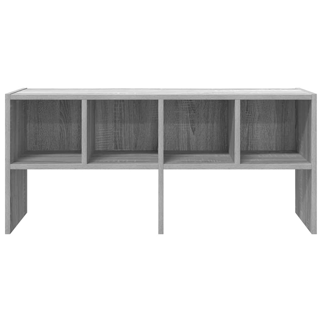 Shoe rack, stackable, grey, 89.5x30x40cm