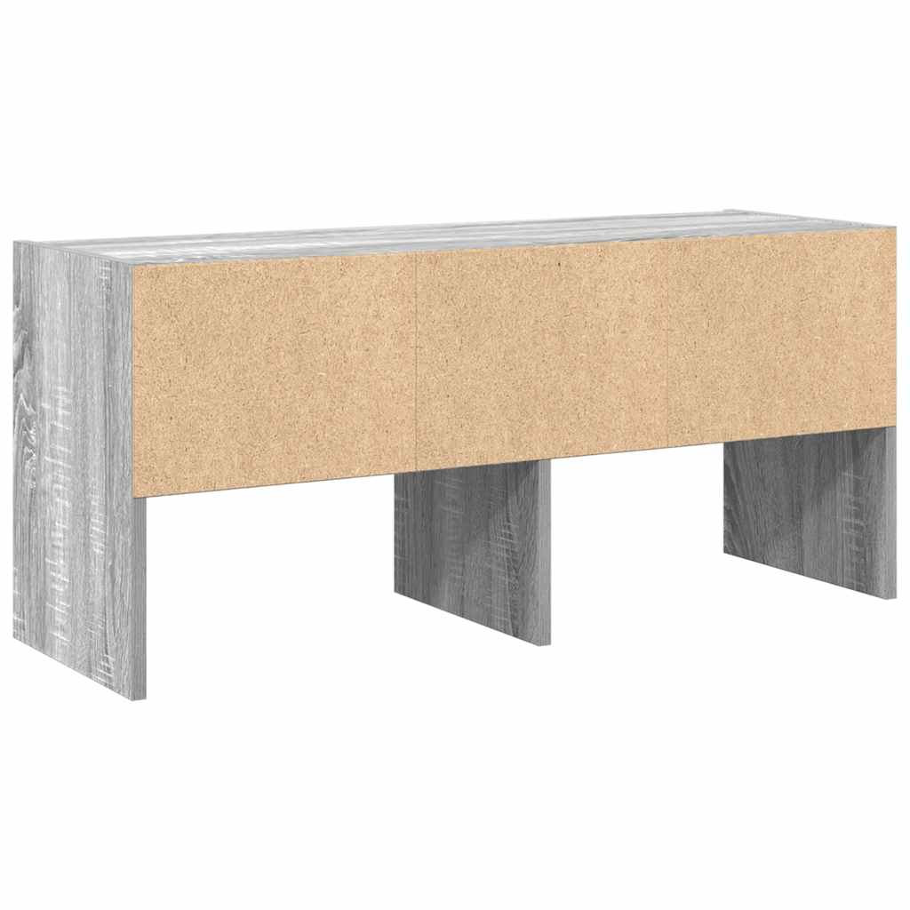 Shoe rack, stackable, grey, 89.5x30x40cm
