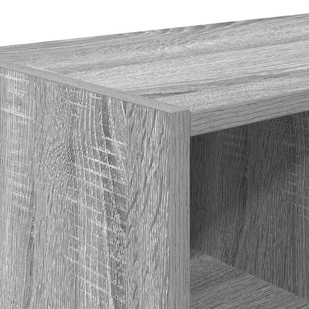 Shoe rack, stackable, grey, 89.5x30x40cm