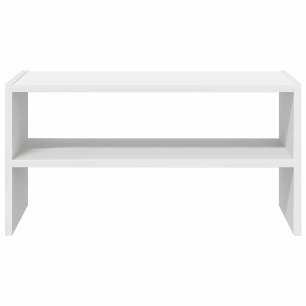 Shoe rack, stackable, white, 60x30x30.5cm