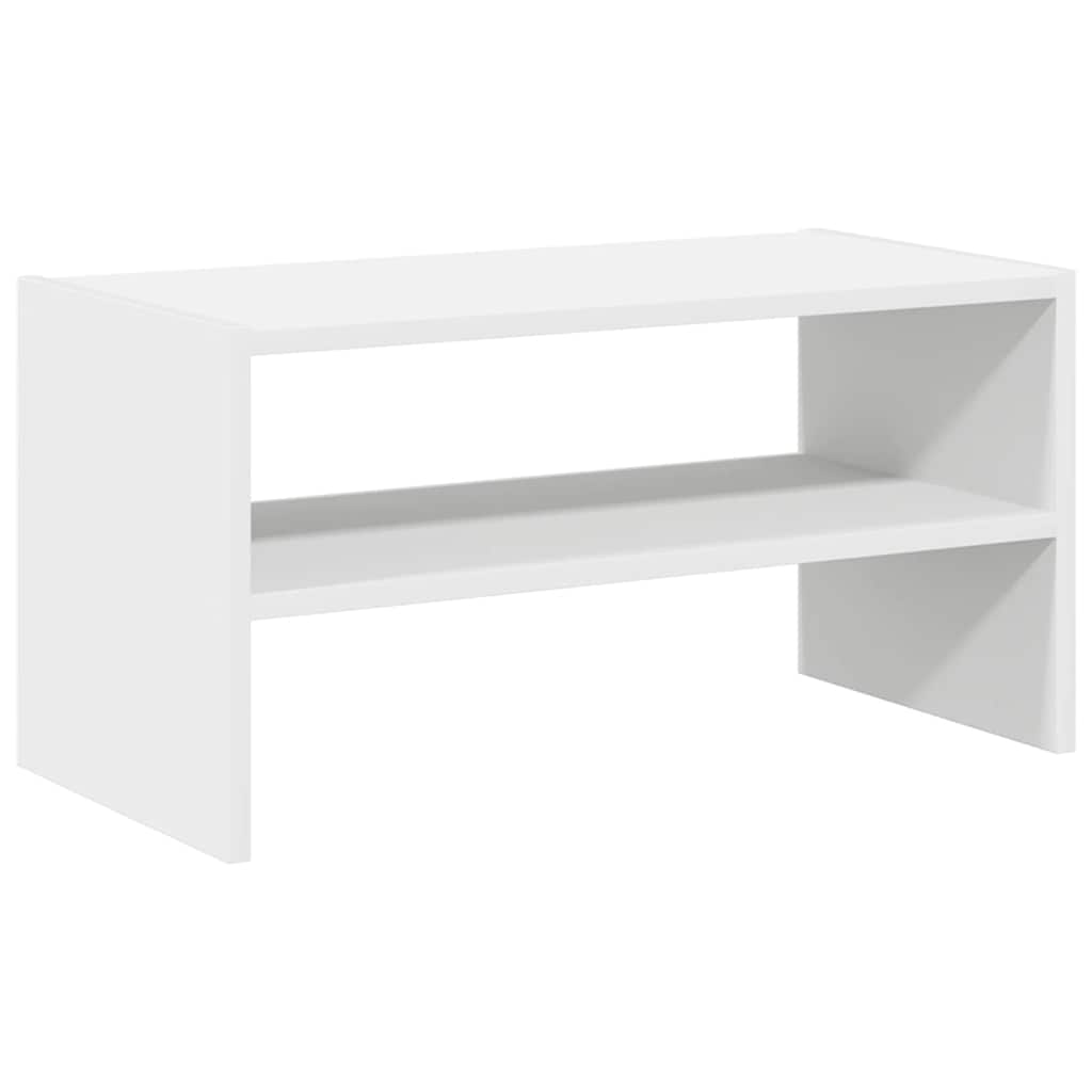 Shoe rack, stackable, white, 60x30x30.5cm