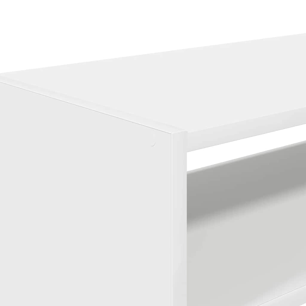 Shoe racks, 2 pcs, stackable, white, 60x30x30.5cm