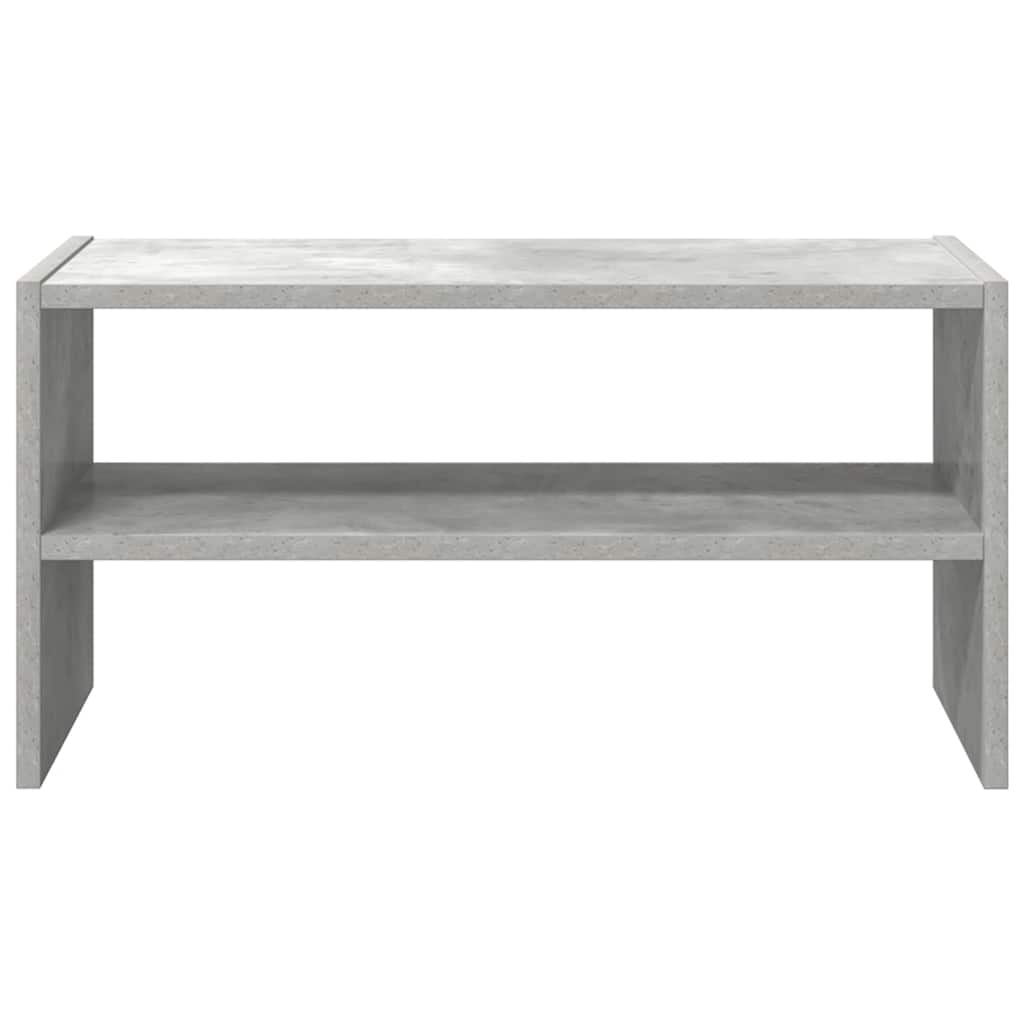 Shoe rack, stackable, grey, 60x30x30.5cm