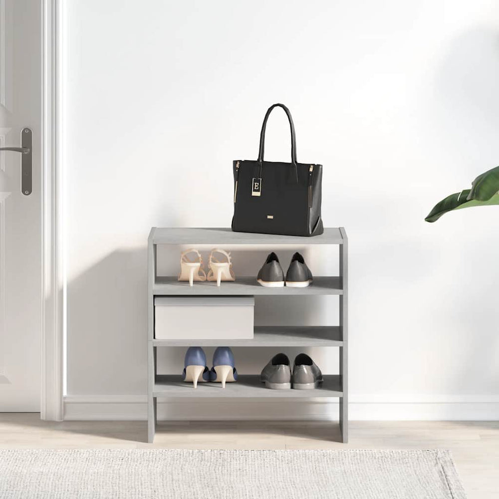 Shoe Racks, 2 pcs, Stackable, Grey, 60x30x30.5cm