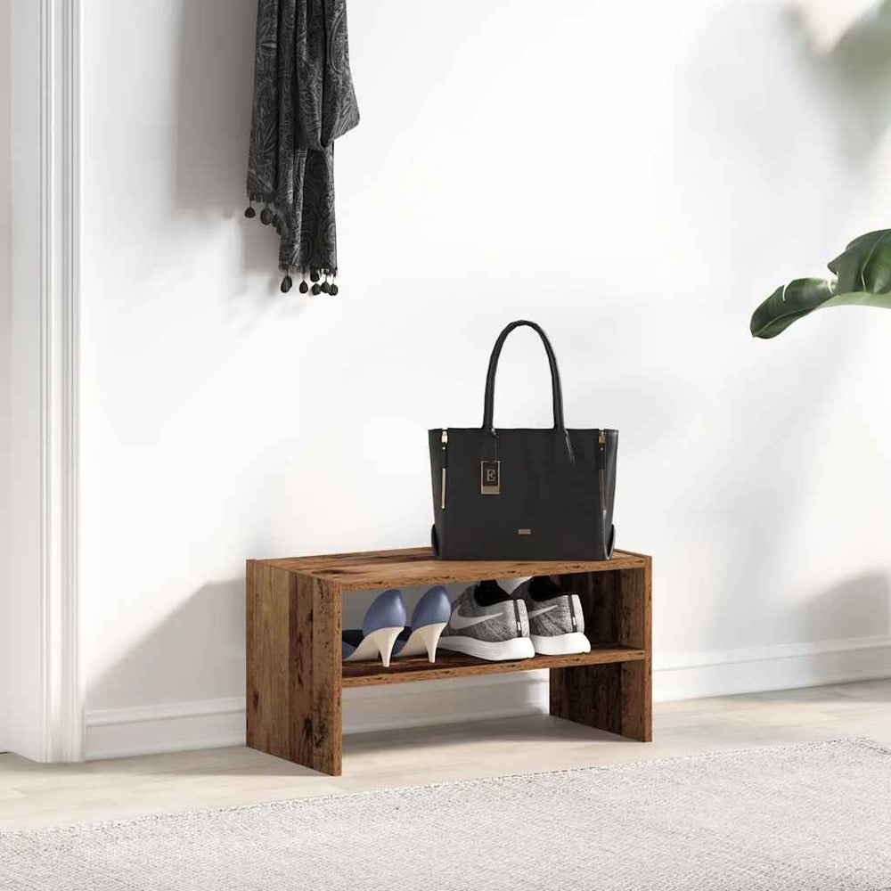 Shoe Rack, Stackable, Wood, 60x30x30.5cm