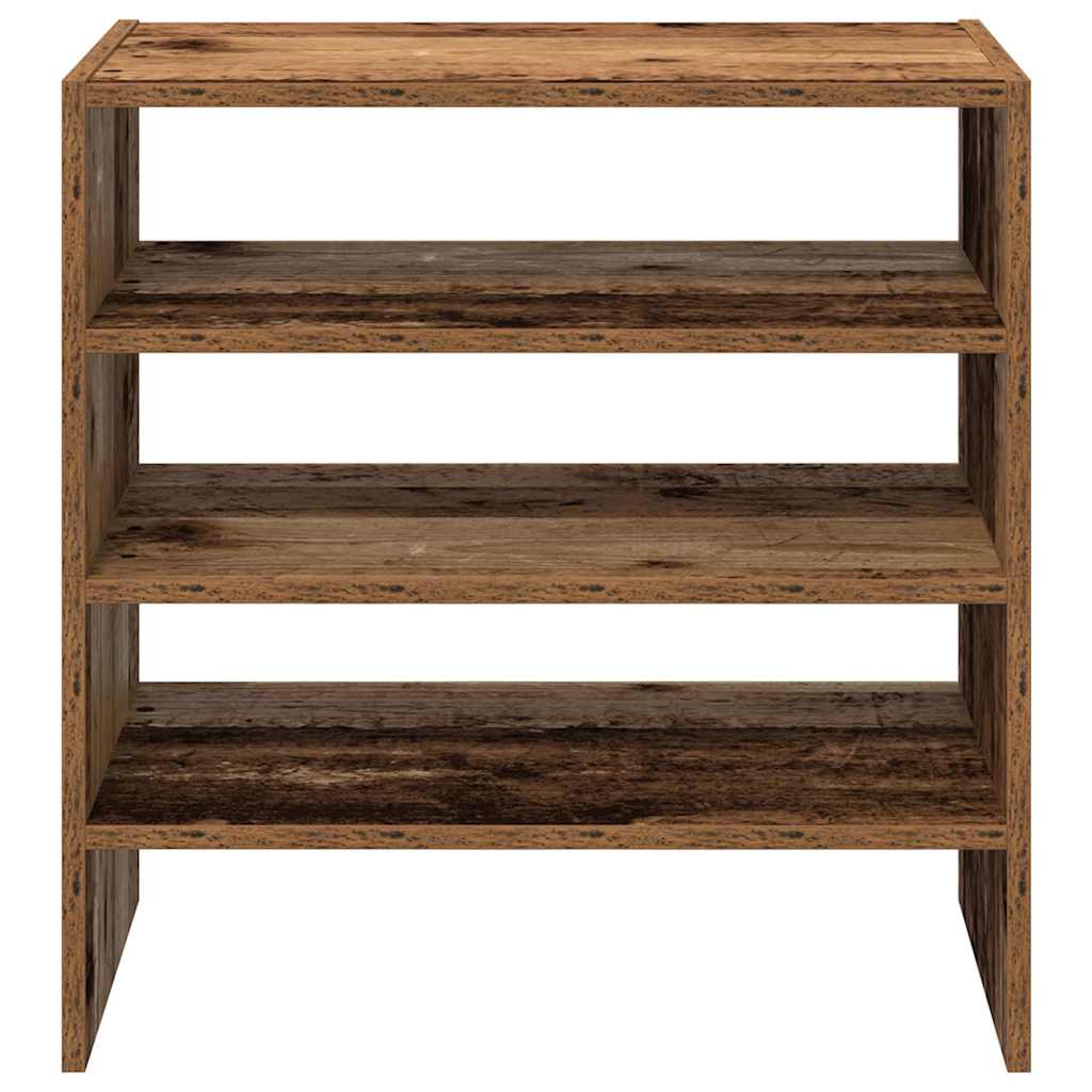 Shoe racks, 2 pcs, stackable, wood, 60x30x30.5cm
