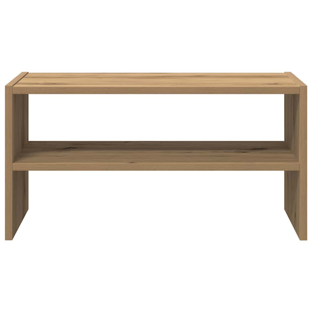 Shoe rack, stackable, artisan oak, 60x30x30.5cm