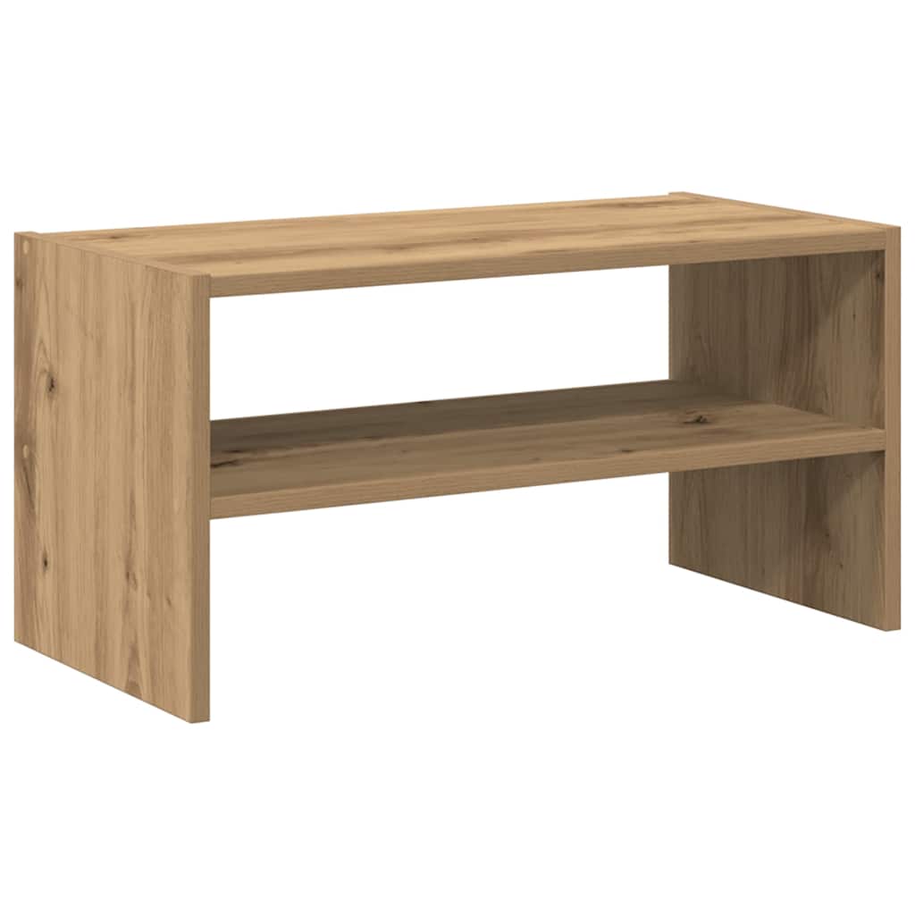 Shoe rack, stackable, artisan oak, 60x30x30.5cm