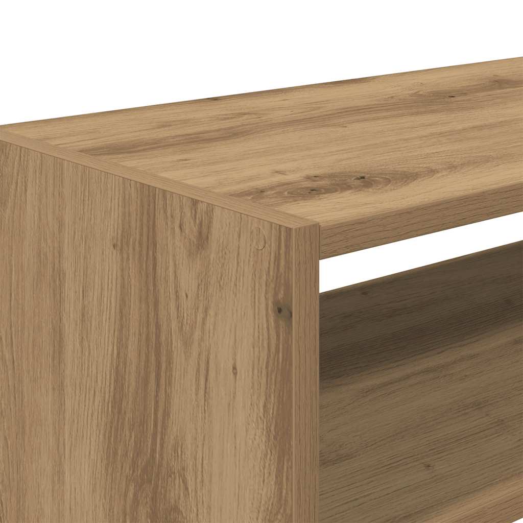 Shoe rack, stackable, artisan oak, 60x30x30.5cm