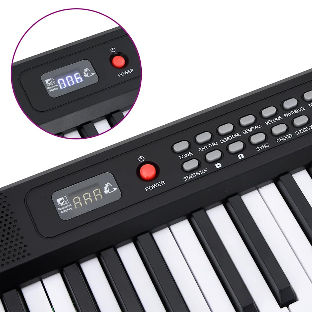 88 raktai fortepijoninė elektrinė klaviatūra su muzikiniu stovu