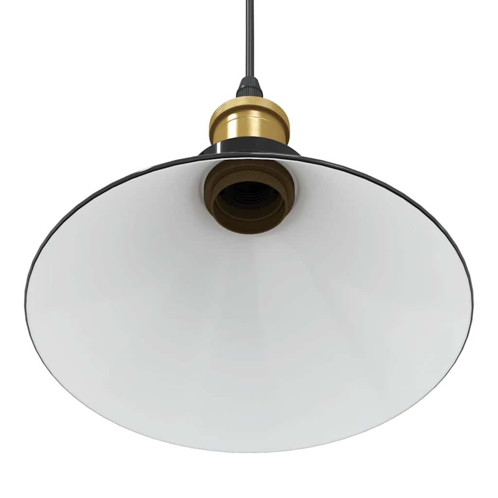 Pakabinamas šviestuvas, reguliuojamo aukščio, E27, blizgios juodos spalvos, Ø 22 cm, metalas