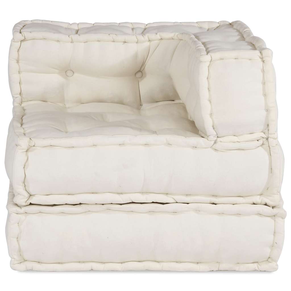 Modulinė sofa, kreminės spalvos, 70x70x54 cm, audinys