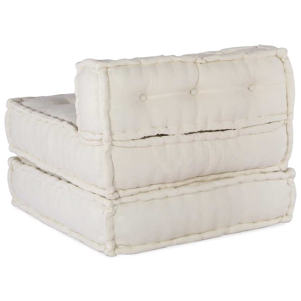 Modulinė sofa, kreminės spalvos, 70x70x54 cm, audinys