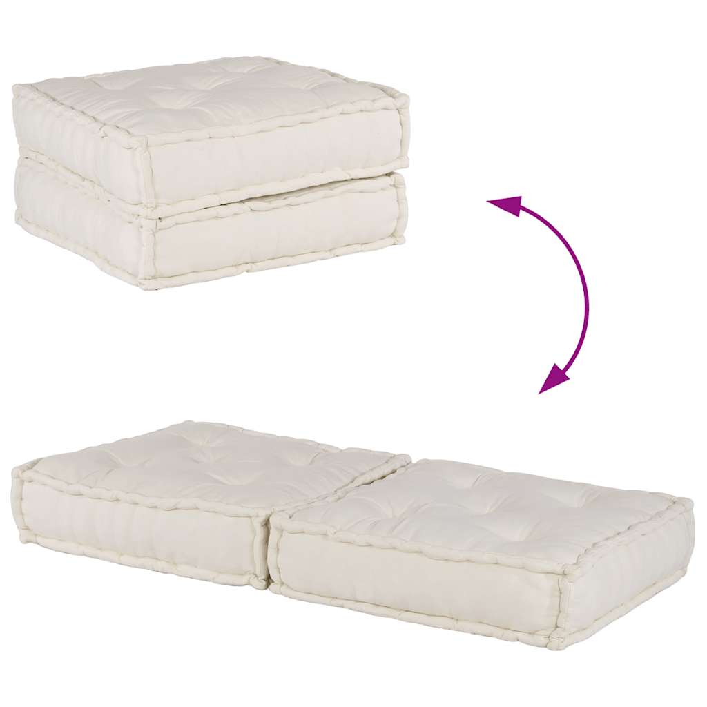 Dvivietė modulinė sofa, kreminės spalvos, 140x70x36, audinys
