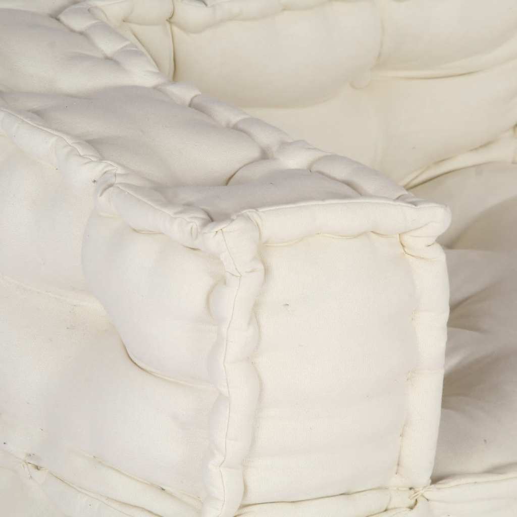 Dvivietė modulinė sofa, kreminės spalvos, 140x70x36, audinys