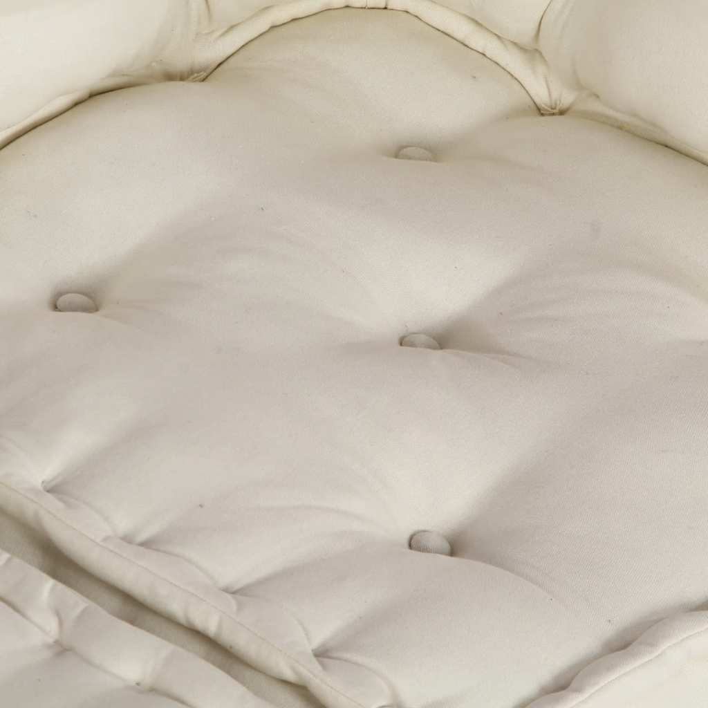 Dvivietė modulinė sofa, kreminės spalvos, 140x70x36, audinys