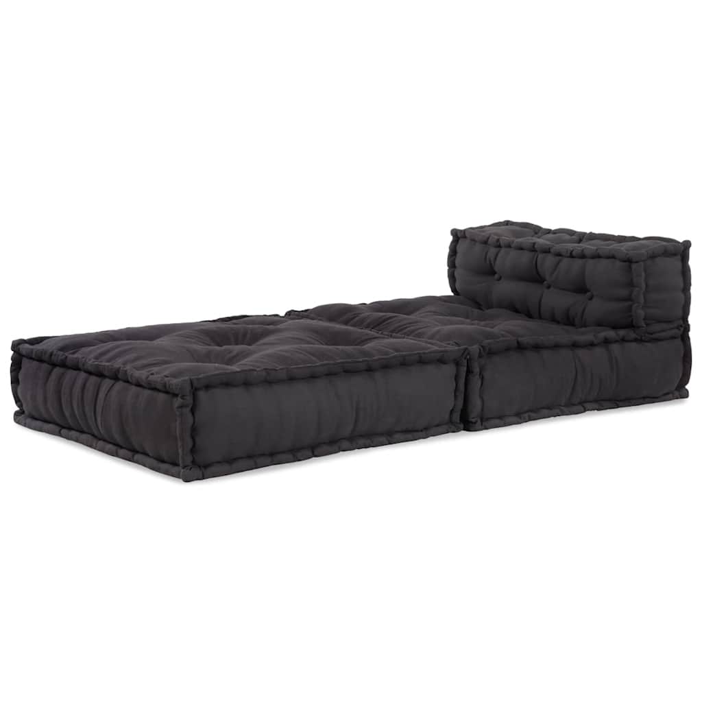 Modulinė sofa, antracito spalvos, 70x70x54 cm, audinys