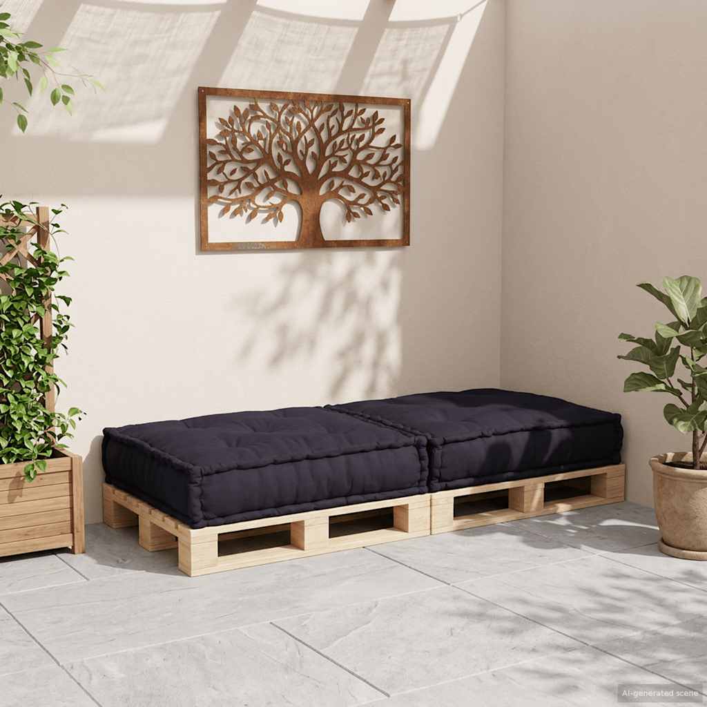 Modulinė sofa, antracito spalvos, 70x70x36 cm, audinys