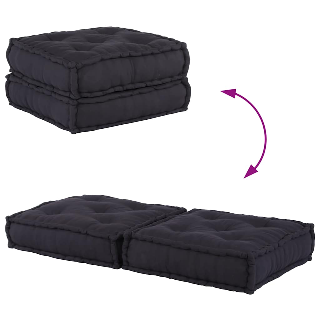 Modulinė sofa, antracito spalvos, 70x70x36 cm, audinys