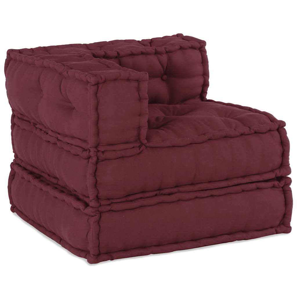 Modulinė sofa, kaštoninės spalvos, 70x70x54 cm, audinys