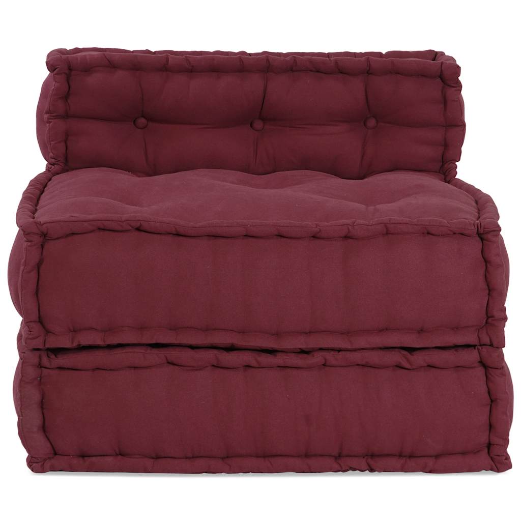 Modulinė sofa, kaštoninės spalvos, 70x70x54 cm, audinys