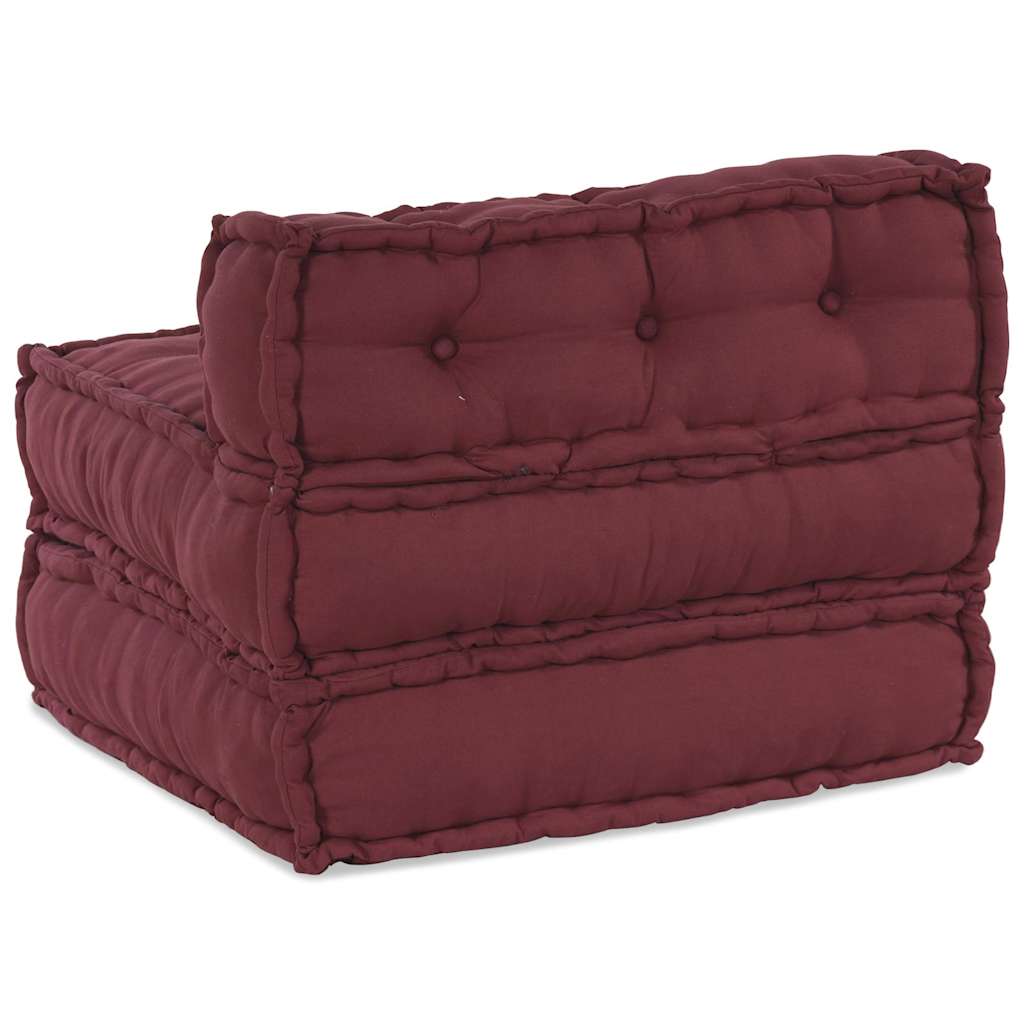 Modulinė sofa, kaštoninės spalvos, 70x70x54 cm, audinys