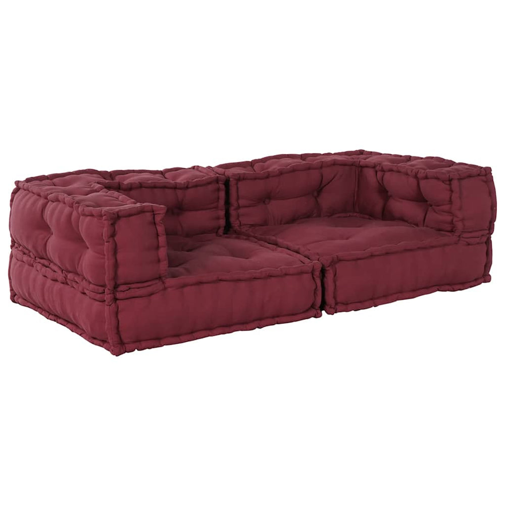 Modular Puffe Maroon 140x70x36 audinys