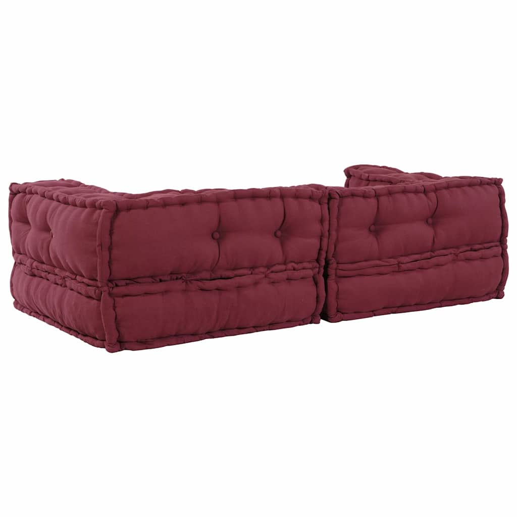 Modular Puffe Maroon 140x70x36 audinys