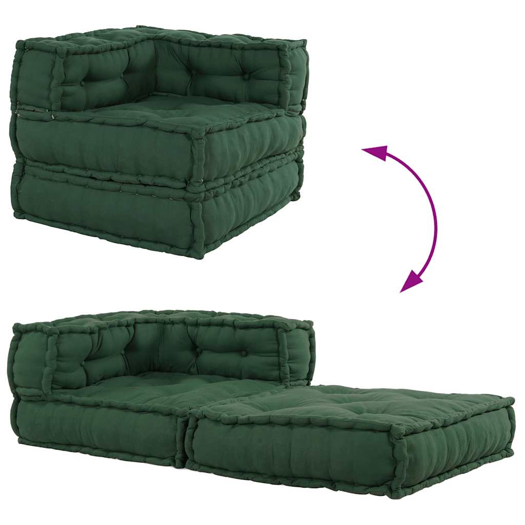 Modulinė sofa, žalia, 70x70x54 cm, audinys