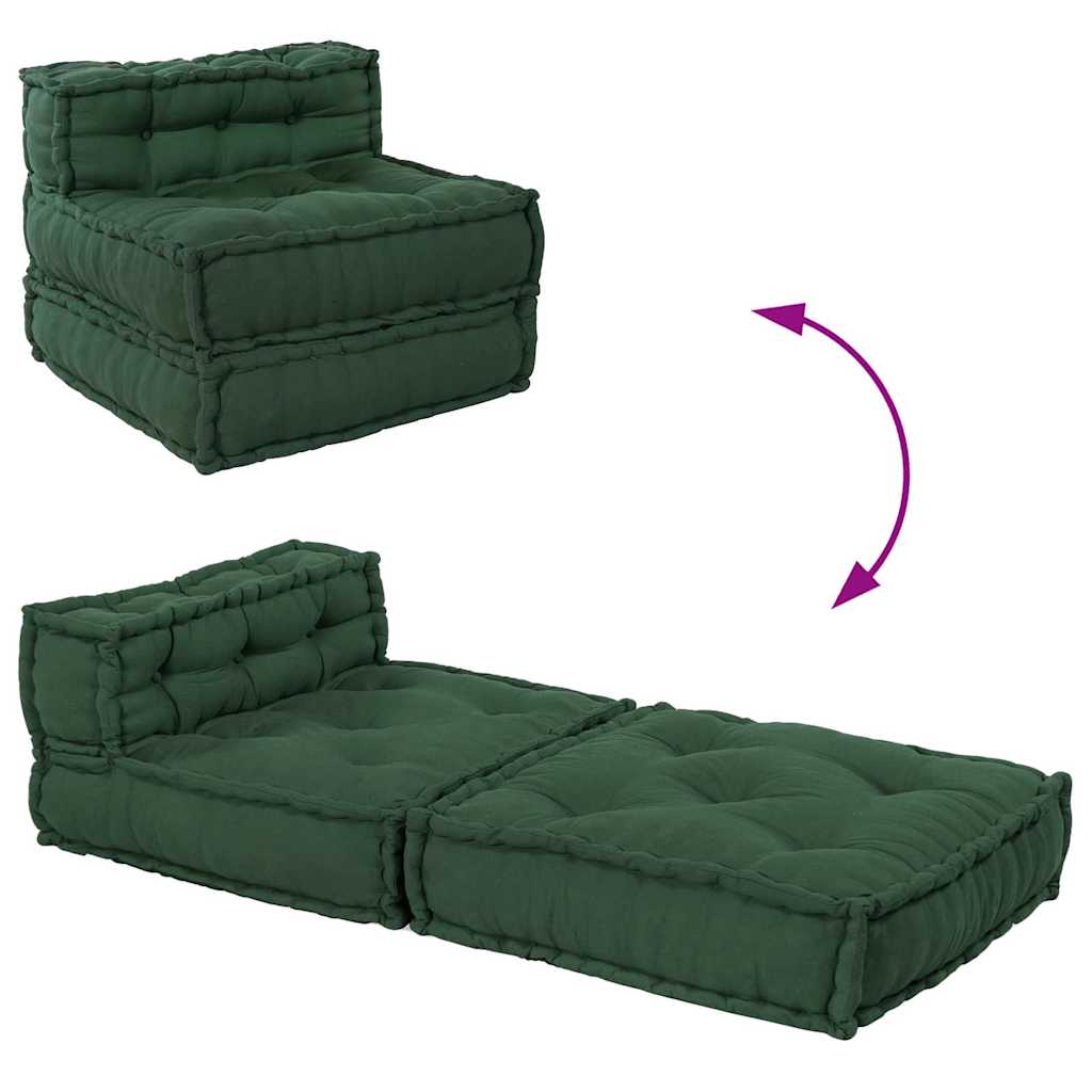 Modulinė sofa, žalia, 70x70x54 cm, audinys